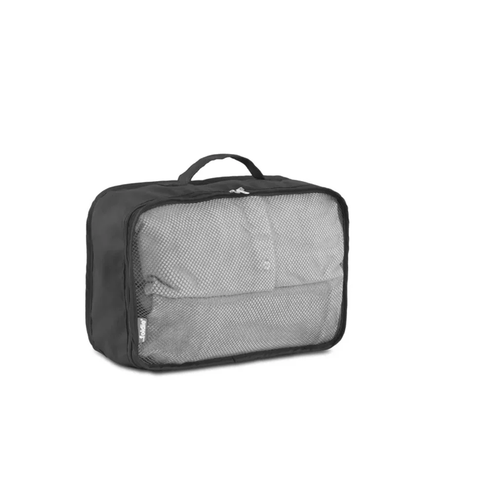 Foldie Black Travel Bag AND Packing Cubes Set NWOT